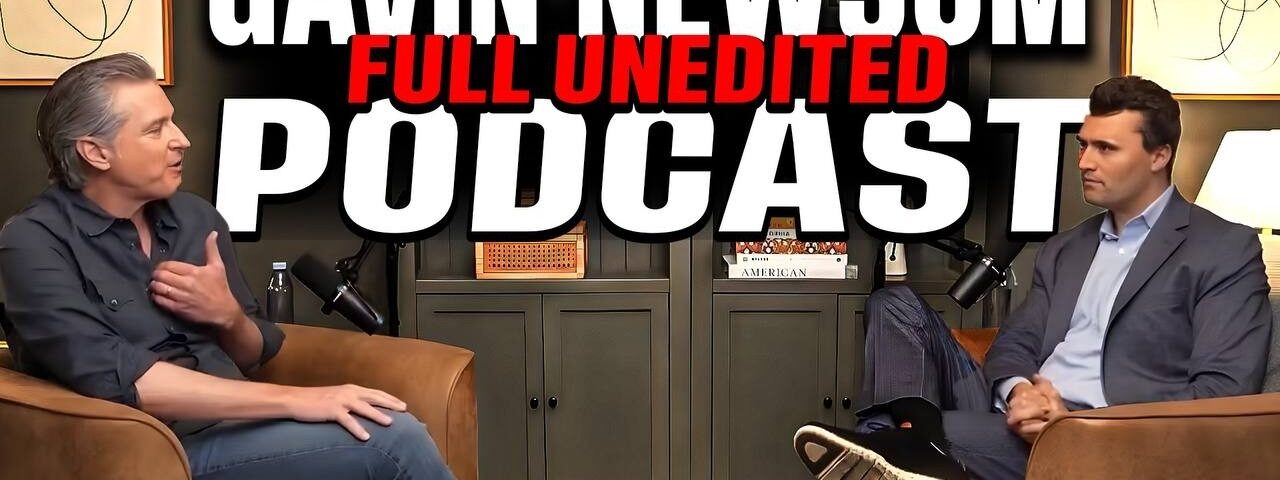 FULL Charlie Kirk + Gavin Newsom VIRAL Interview