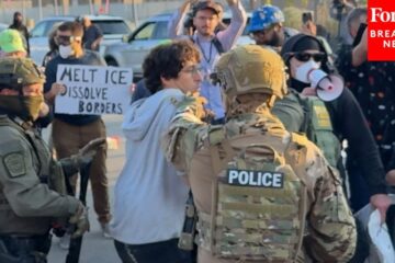 WATCH: Federal Agents Shove Protestors During Demonstration Outside Chicago-Area ICE Facility