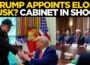 Donald Trump Speech LIVE | Cabinet Stunned as Trump Moves to Elevate Elon Musk | Trump | Elon Musk