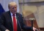 Shocking moment Donald Trump interrupted by protester in Israeli Knesset