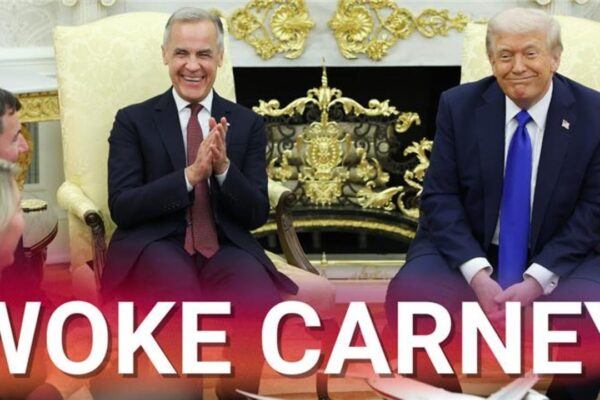 Trump hilariously mocks trans and woke agenda in meeting with progressive Canadian PM Carney