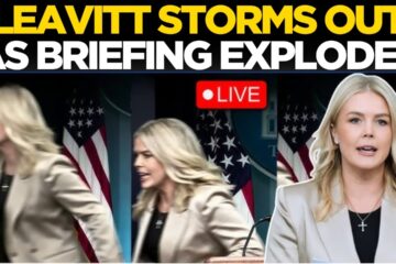White House LIVE: Karoline Leavitt STORMS OUT of Press Briefing After Being Cornered
