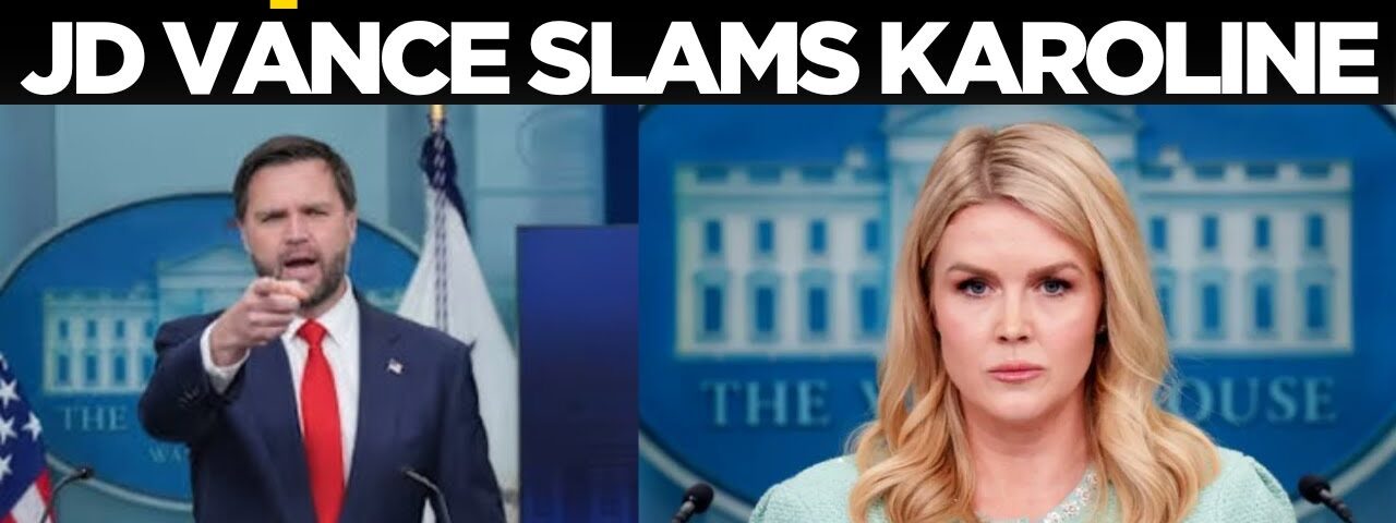 ‘Stop This Bullsh*t…’! JD Vance UNEXPECTED Entry Into Karoline Leavitt’s Presser