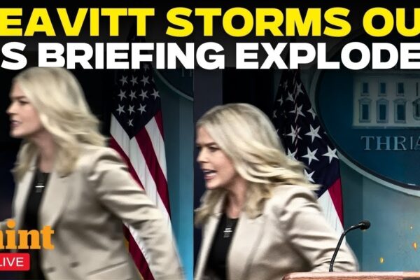 ‘She Snapped!’ Karoline Leavitt’s Explosive Moment Caught LIVE | White House Briefing