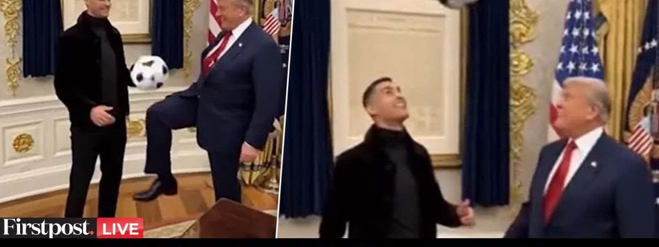 LIVE: Trump Posts AI video of Him Playing Football With Ronaldo at the Oval Office
