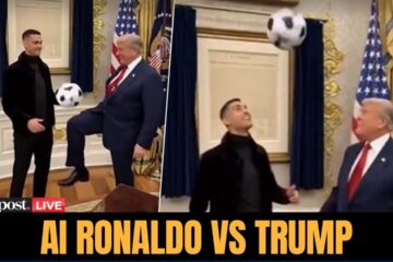 LIVE: Trump Posts AI video of Him Playing Football With Ronaldo at the Oval Office