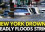 LIVE: NYC Flood Emergency: Streets Underwater, Two Dead | Basements, Streets, Subways Swamped